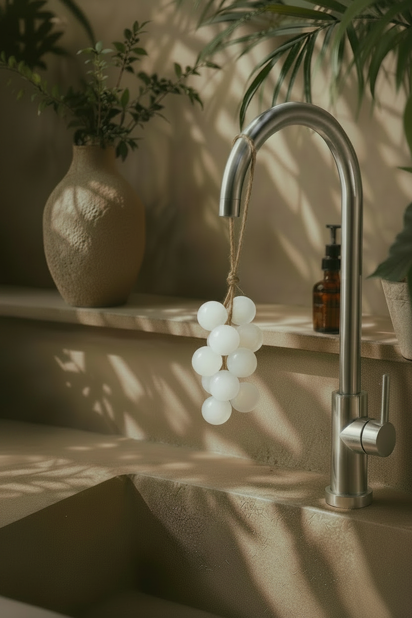 Light Milky Transparent Grape Soap Balls