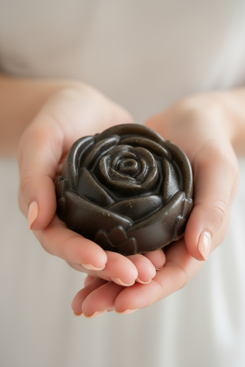 Herbal Soap in Hands